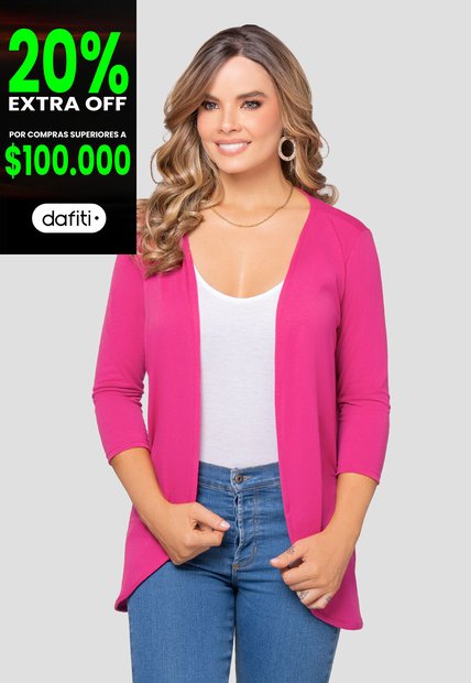 Cardigan Mujer Magenta Vivo Mp 105844