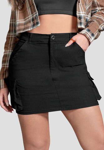 Falda Corta Mujer Negro Mp 110992 MP