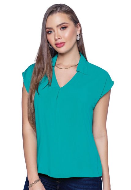 Blusa Mujer Verde Mp 32905