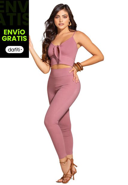 Conjunto Mujer Palo De Rosa Oscuro MP 46534