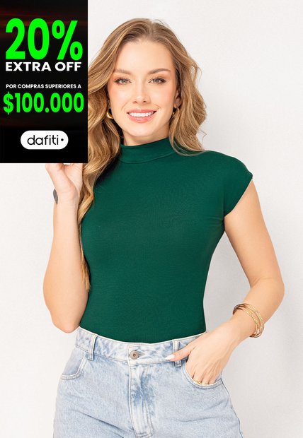 Blusa Mujer Verde Pino Mp 102963
