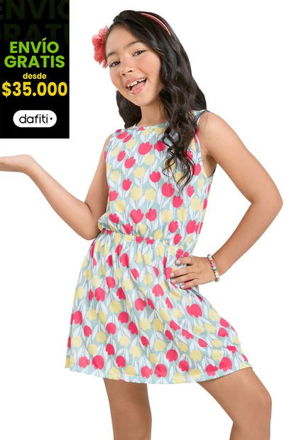 Vestido Infantil Verde Mp 32585