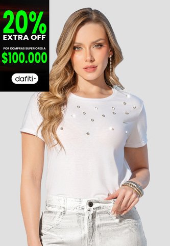 Camiseta Mujer Blanco Mp 105178 MP