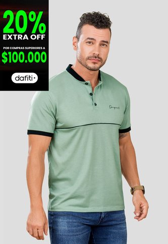 Polo Hombre Verde Oliva Mp 105493 MP