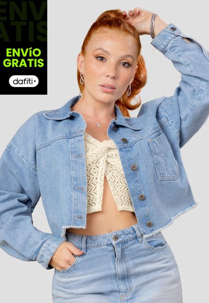 Chaqueta Mujer Azul Mp 107886
