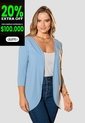 Cardigan Mujer Azul Claro Mp 105844 de MP