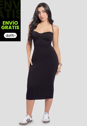 Vestido Mujer Negro Mp 5519 MP