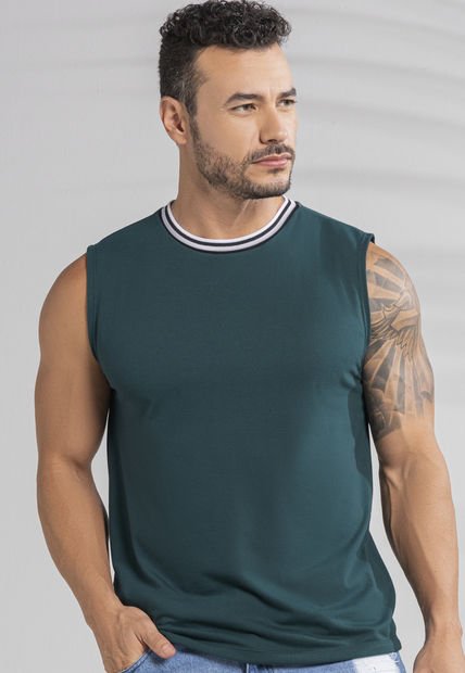 Camisilla Hombre Verde Mp 101775