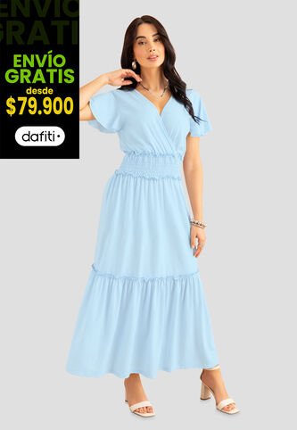 Vestido Mujer Azul Baby Mp 112659 MP