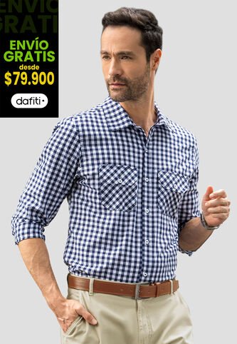 Camisa Hombre Azul Mp 110842 MP