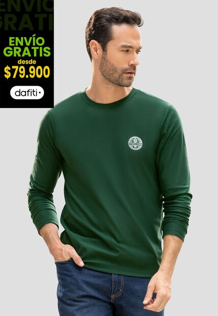 Camibuzo Hombre Verde Pino Mp 110747
