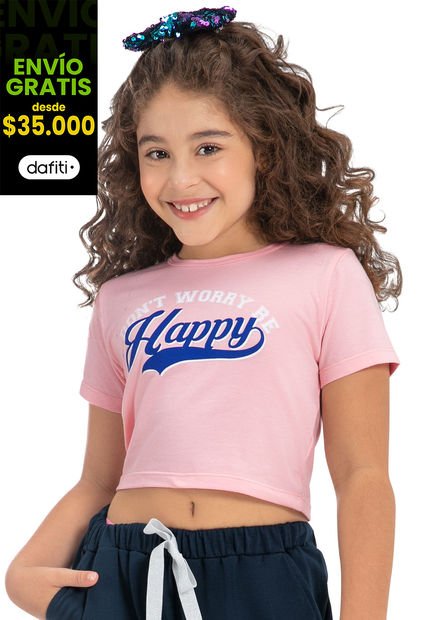 Blusa Niñas Infantil Rosa Mp 88490
