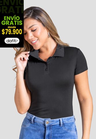 Polo Mujer Negro Mp 104448 MP