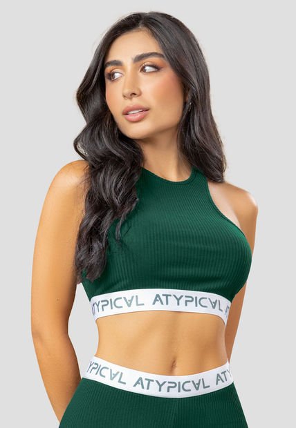 Crop Top Mujer Verde Pino Mp 108121