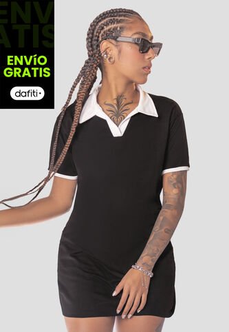 Vestido Corto Mujer Negro Mp 110151 MP