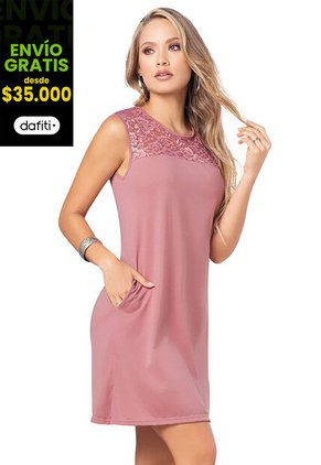 Vestido Palo De Rosa MP 87144