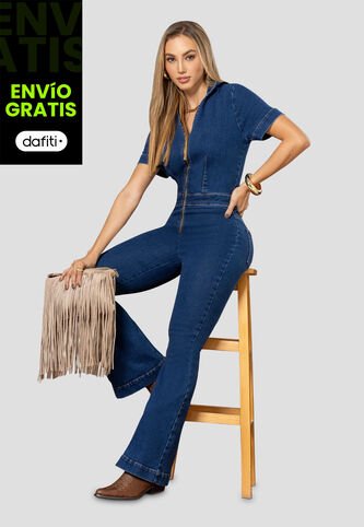 Enterizo Largo Mujer Azul Medio Mp 112371 MP