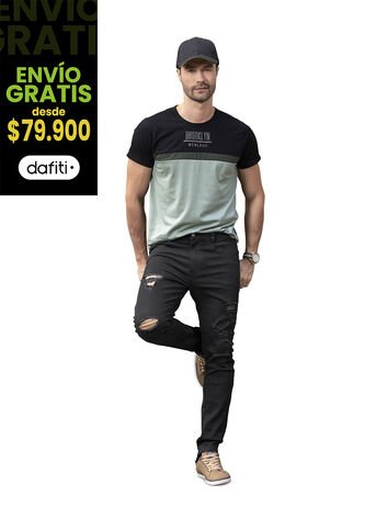 Jean Hombre Negro Mp 78119 MP
