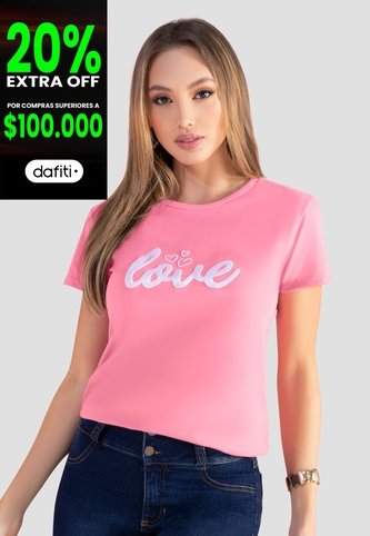 Camiseta Mujer Rosa Mp 103981 MP