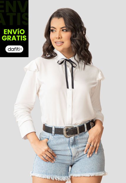 Camisa Mujer Crudo Mp 107483