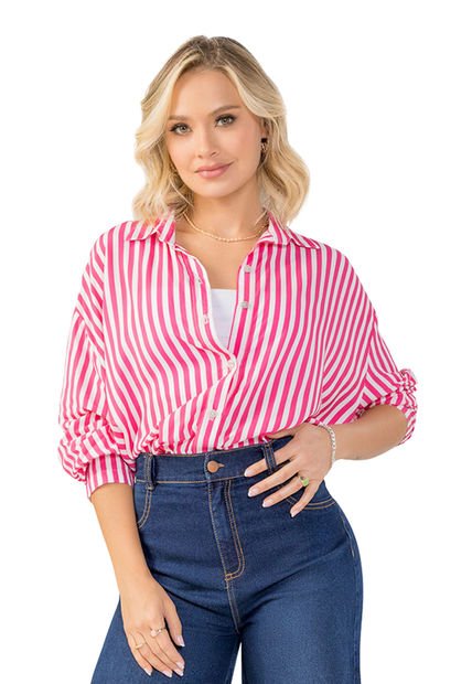 Camisa Mujer Estampado Mp 8369