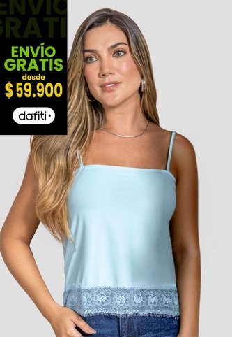 Blusa Mujer Azul Baby Mp 114387 MP