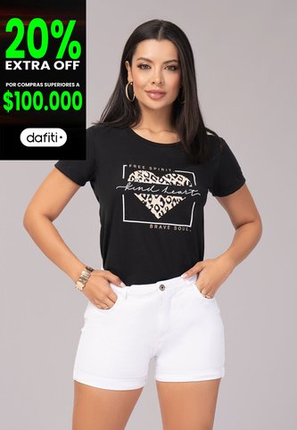 Camiseta Mujer Negro Mp 102930 MP