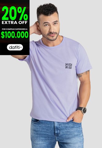 Camiseta Hombre Lila Mp 101746 MP