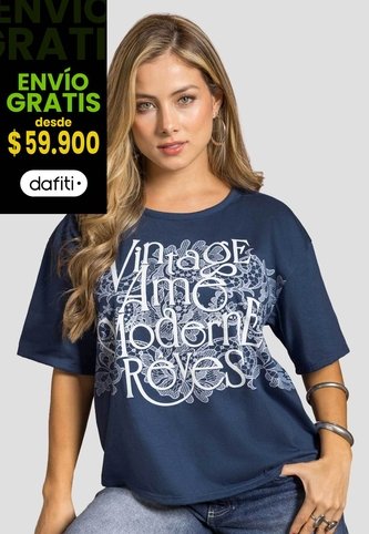 Camiseta Mujer Azul Profundo Mp 114386 MP