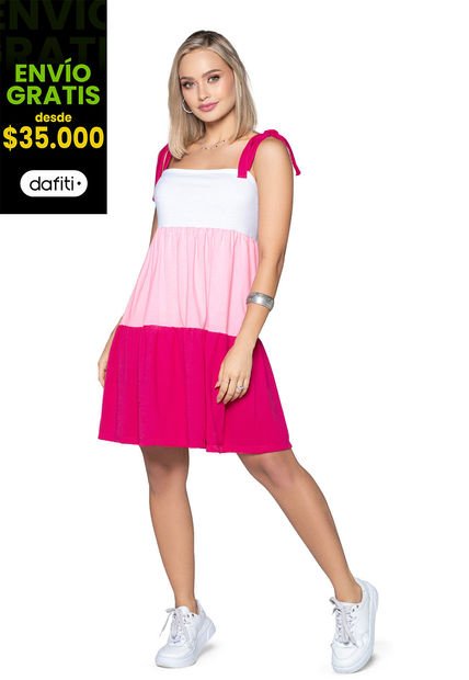 Vestido Corto Mujer Multicolor Mp 32725
