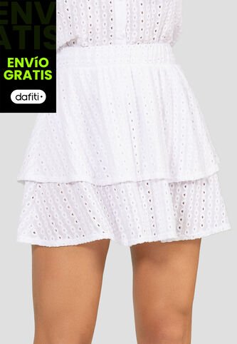 Falda Corta Mujer Blanco Mp 110536 MP