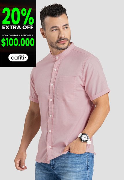 Camisa Hombre Palo De Rosa Mp 3139