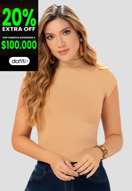 Blusa Mujer Beige Mp 102963