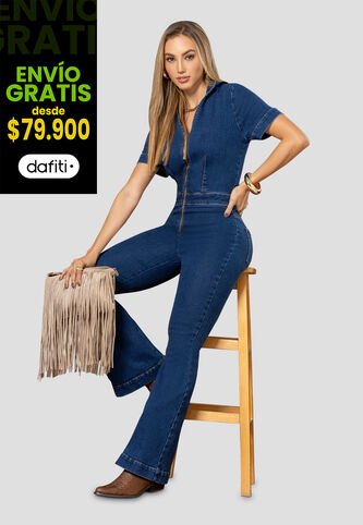 Enterizo Largo Mujer Azul Medio Mp 112371 MP