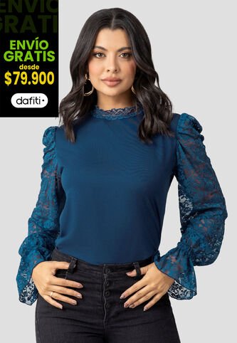 Blusa Mujer Azul Profundo Mp 110416 MP