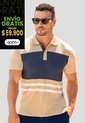Camiseta Hombre Latte-Azul Mp 86805 de MP