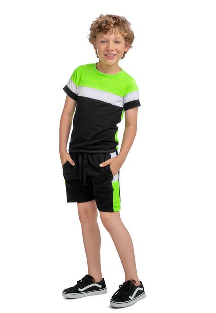 Conjunto Infantil Masculino Negro Mp 88188