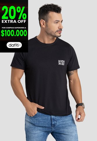 Camiseta Hombre Negro Mp 101746 MP