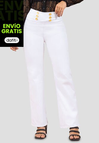Pantalón Mujer Blanco Mp 100069 MP