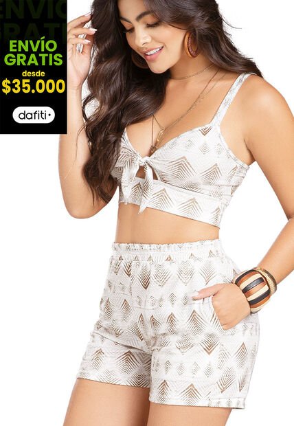 Conjunto Adulto Estampado Mp 86938