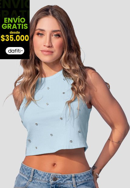 Blusa Mujer Azul Baby Mp 107855