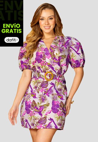 Vestido Corto Mujer Estampado Mp 110429 MP