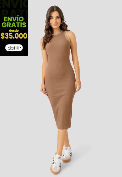 Vestido Mujer Chocolate Mp 107540