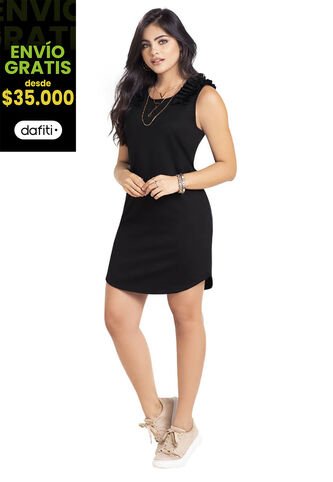 Vestido Corto Para Mujer Negro Mp MP