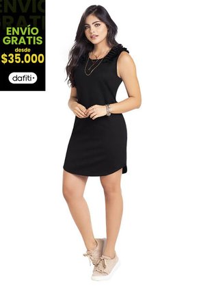 Vestido Corto Para Mujer Negro Mp