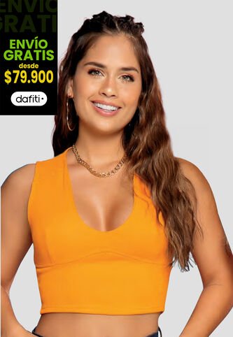 Camiseta Mujer Naranja Mp 9709 MP