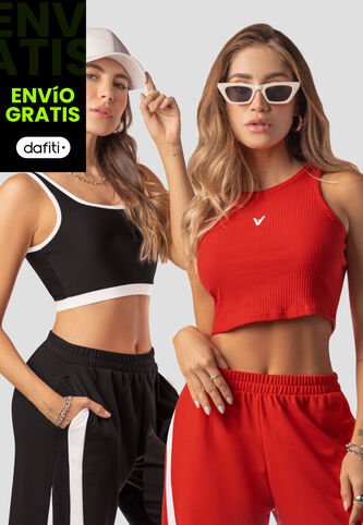 Crop Top Paq X2 Mujer Multicolor Mp 110148 MP