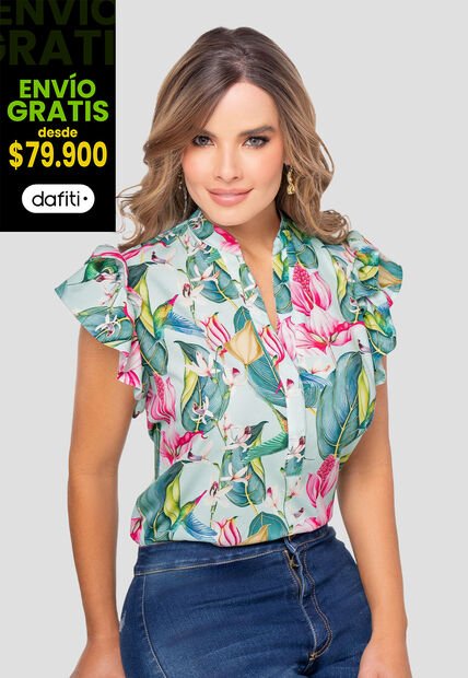Blusa Mujer Estampado Mp 110136