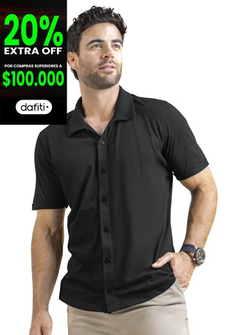 Camisa Hombre Negro Mp 6527 MP
