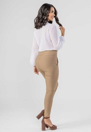 Pantalón Mujer Beige Mp 872